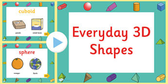 Everyday 3D Shapes PowerPoint - numeracy, shapes,3d, powerpoint, 3D, shapes, 3D shapes, powerpoint, shapes powerpoint, every day shapes, class discussion, discussion starter, group activity