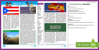 October 2017 News For You - news for you, classroom newspaper, children's newspaper, news for children, news for kids, non-fict