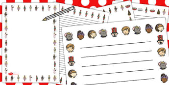 The Nutcracker Page Borders - nutcracker, page borders, border