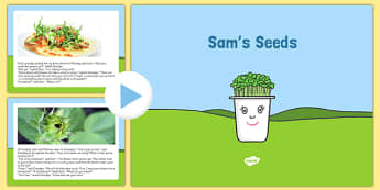 Sam's Seeds Story PowerPoint - EYFS, Early years, plants and growth, growing, life cycles, Understanding the world