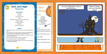 Halloween Playdough Recipe and Mat Pack