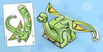 Simple Dragon Paper Model - paper, model, craft, dragon, simple