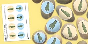 Ten Green Bottles Story Stones Image Cut-Outs - Story stones, stone art, painted rocks, Nursery Rhymes, song