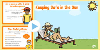 Sun Safety PowerPoint - sun safety, powerpoint, sun, safety