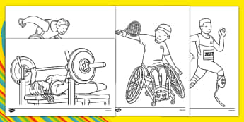 Paralympic Games Colouring Pages