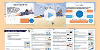 KS2 Bloodhound SSC Project Assembly Pack - sTEM, world record breaking, land speed record, supersonic, fastest car in the world
