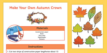Autumn Crown Craft Activity