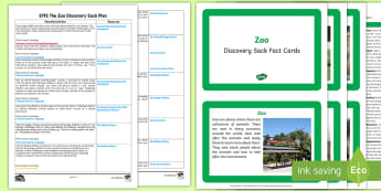 EYFS The Zoo Discovery Sack Plan and Resource Pack - EYFS, zoo, animals, discovery, sack