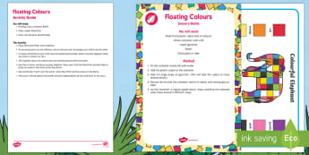 Floating Colours Busy Bag Resource Pack for Parents - Elmer, David McKee, colour, elephant, colours, 