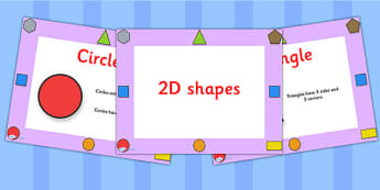 2D Shape Properties PowerPoint EYFS - shapes, 2D shapes, maths
