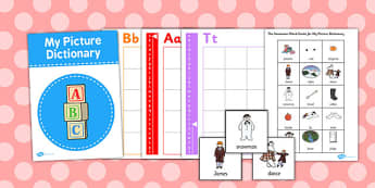 Picture Dictionary to Support Teaching on The Snowman - picture dictionary, dictionary, snowman