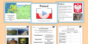 Poland Lesson Teaching Pack - countries, geography, country 