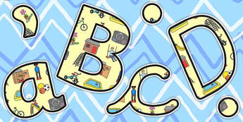 Outdoor Play Area Themed A4 Display Lettering - outdoor, play
