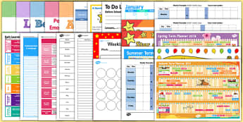 EYFS Class Management Teacher Folder Resource Pack - Early Years, Nursery, Reception, Assessment, Planning, Class Organisation