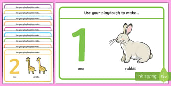 1 10 Animal Counting Playdough Mats - 1-10 animal counting playdough mats, playdough mats, counting mats, counting 1-10, counting 1-10 playdough mats