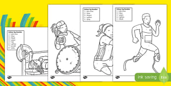 Paralympics Colour by Number