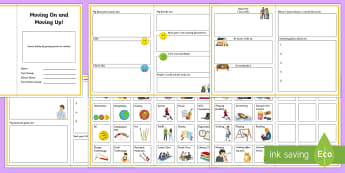 Moving On and Moving Up Book - transition, independence, change, ks2, ks3, primary, secondary, new school, new starters, progression