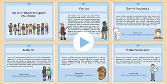 Top 20 Strategies to Support EAL Children PowerPoint - EAL strategies, EAL ideas, EAL support strategies