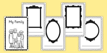 My Family Booklet - family, book, sister, father, mother, brother