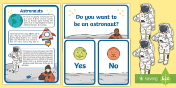 Astronaut Anchor Chart Card and Teaching Resource Pack - space, outer space, planets, astronaut, teaching resources, anchor chart cards