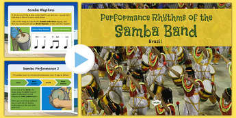 Samba Band Performance Rhythms PowerPoint