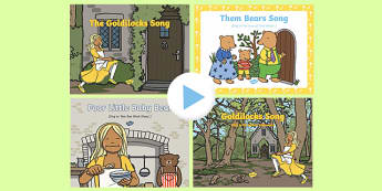 Goldilocks and the Three Bears Songs and Rhymes PowerPoints Pack