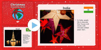 EYFS Christmas Around the World PowerPoint - eyfs, christmas, around the world, powerpoint