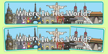 Where In The World Display Banner - where, world, display banner, display, banner