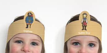 Pirate Role Play Headbands - pirates role play, roleplay, props