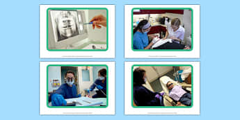 Dentist Display Photos - Dentist, dentist chair, toothbrush, toothpaste, tweezers, healthy, teeth gums, mouth