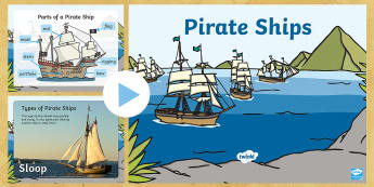Pirate Ship information PowerPoint - pirates, pirate ships, pirate ships powerpoint, pirate ship diagram, pirates powerpoint, ships powerpoint