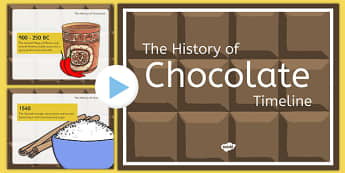 The History of Chocolate Timeline Presentation - history of chocolate, timeline, presentation, powerpoint, history, chocolate