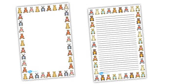 Ten in a Bed Page Borders - Ten in a Bed, 10 in a bed, Literacy, writing, page border, a4 border, template, writing aid, writing border, page template, nursery rhyme, rhyme, rhyming, nursery rhyme story, nursery rhymes, counting rhymes, counting back