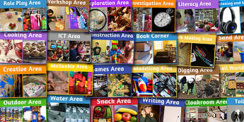 Classroom Area Photo Signs Pack - classroom, area, photo, signs