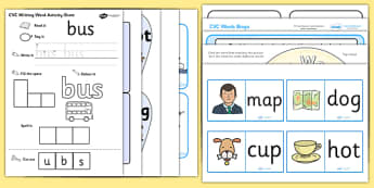CVC Words Resource Pack - CVC words, CVC, resource pack, CVC resources, CVC pack, CVC words pack, pack of resources, words, literacy, english, resource