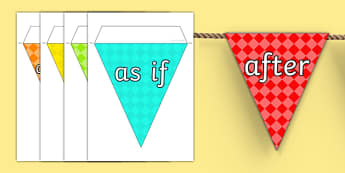 Conjunctions on Bunting Multicolour - Connectives, Display