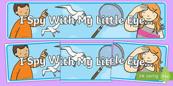 I Spy With My Little Eye Display Banner - display, banner, I spy