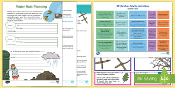 Marvellous Maths Week Second Level Outdoor Activity Pack - maths week, scotland, numeracy, outdoor learning, Initiative