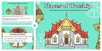 Places of Worship Buddhist Temples KS1 PowerPoint - powerpoints