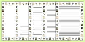 World War Two Page Borders - world war two, WW2, Hitler, world war, Nazis, Germany, page border, border, writing template, writing aid, writing