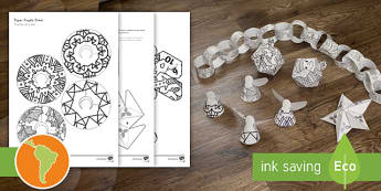 Mindfulness Coloring Christmas Decorations US English/Spanish (Latin) - mindfulness, coloring, color, christmas, decorations, ESL