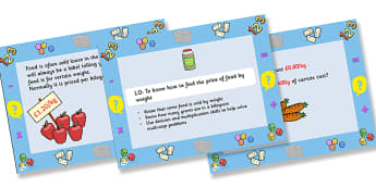 Buying Food By Weight Multi Step Problems Task Setter Powerpoint and Worksheets-buying food, food, weight, task setter, powerpoint, worksheets