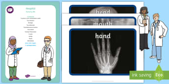 Hospital Sensory Bin and Resource Pack - sensory play, sensory tray, doctor, paramedic, nurse, people who help us