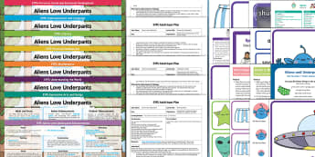 EYFS Bumper Planning Pack to Support Teaching on Aliens Love Underpants  - Aliens Love Underpants, Claire Freedman, space, early years planning, continuous provision, adult le