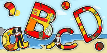 Spanish Themed Display Lettering - Spanish, Display, Lettering