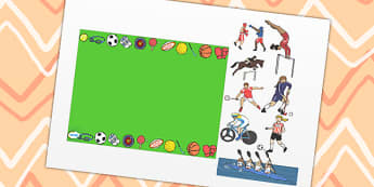 Sports Themed Editable PowerPoint Background Template - sports, editable powerpoint, powerpoint, background template, themed powerpoint, editable