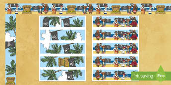 Pirates Display Borders - Pirates, Display border, classroom border, border, Pirate, Topic, cutting, fine motor skills, activity,  pirate, pirates, treasure, ship, jolly roger, ship, island, ocean