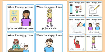 Angry Choice Cards - Angry, Upset, Mad, Emotions, Choice, Cards