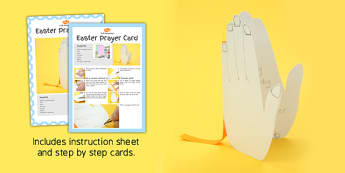 Easter Prayer Card Craft Instructions - easter, card, craft