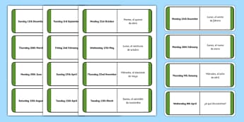 Say the Date Spanish Loop Cards